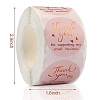 1.5 Inch Thank You Sticker DIY-WH0215-23-1