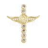 Easter Theme Brass Micro Pave Cubic Zirconia Pendants KK-Z123-04G-1