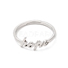 Non-Tarnish 304 Stainless Steel Word Hope Adjustable Ring LS-RJEW-L107-027P-2
