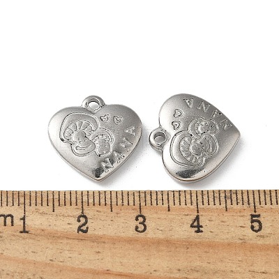 304 Stainless Steel Pendants STAS-I330-026P-1