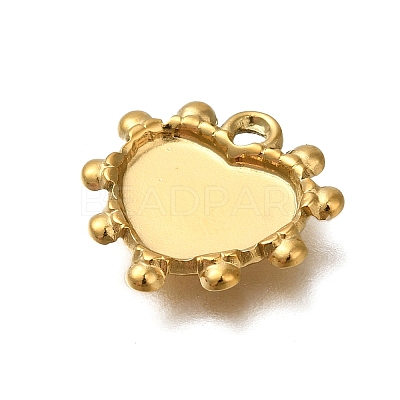 Ion Plating(IP) 304 Stainless Steel Pendant Cabochon Settings STAS-H225-08G-1