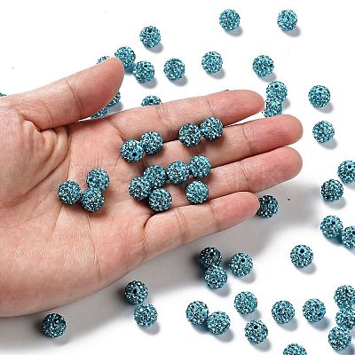 Pave Disco Ball Beads RB-A130-10mm-3-1