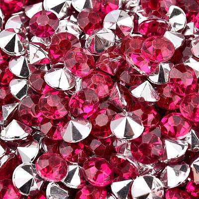Imitation Taiwan Acrylic Rhinestone Pointed Back Cabochons GACR-A003-5mm-38-1