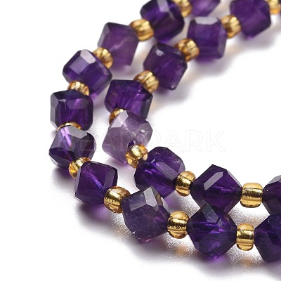 Natural Amethyst Beads Strands G-P463-23-1