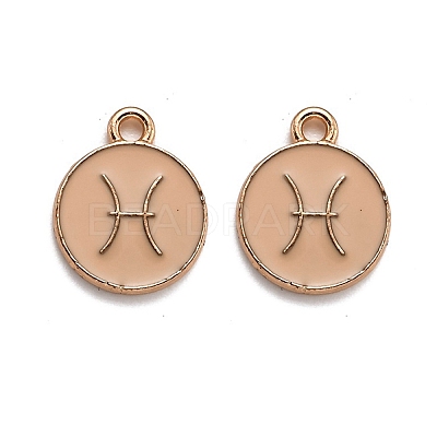Alloy Enamel Pendants ENAM-S124-01B-10H-1