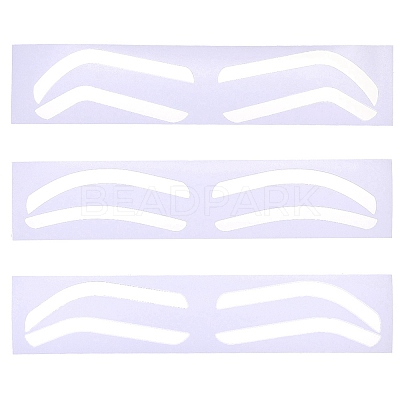60Pcs 3 Styles Plastic Eyebrow Tattoo Practice Skin AJEW-CP0009-58B-1