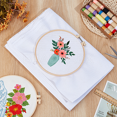 11CT Cotton Cross Stitch Fabric DIY-WH0816-025-1