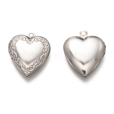 Non-Tarnish 316 Stainless Steel Locket Pendants LS-STAS-O135-06P-1