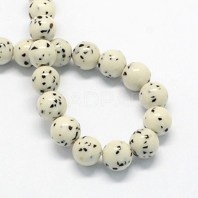 Synthetic Gemstone Beads Strands X-G-R271-10mm-Y29-1
