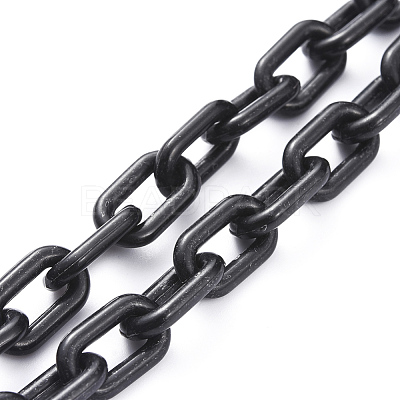 Personalized ABS Plastic Cable Chain Necklaces NJEW-JN02849-1