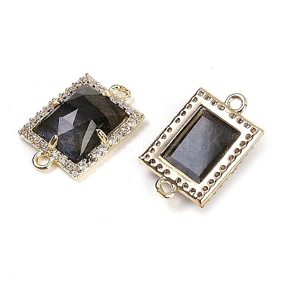 Natural Labradorite Faceted Rectangle Links G-I375-07G-04-1