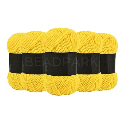 5Pcs Polyester Yarn for Knitting & Crochet YCOR-SZ0001-03E-1