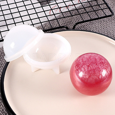 40mm Round Ball Silicone Mold | 3D Sphere Mold | Clear Mould for UV Resin |  Epoxy Resin Craft Supplies
