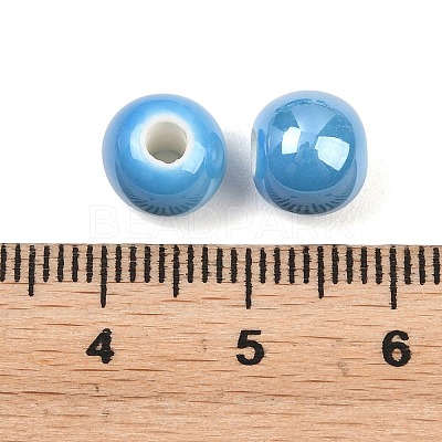 Glazed Porcelain Beads PORC-D001-8mm-12-1