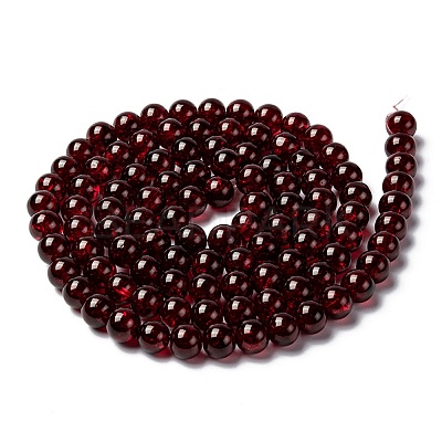 Crackle Glass Beads Strands CCG-Q001-10mm-18-1