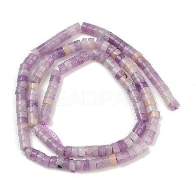 Natural Lepidolite/Purple Mica Stone Beads Strands G-H230-80-1