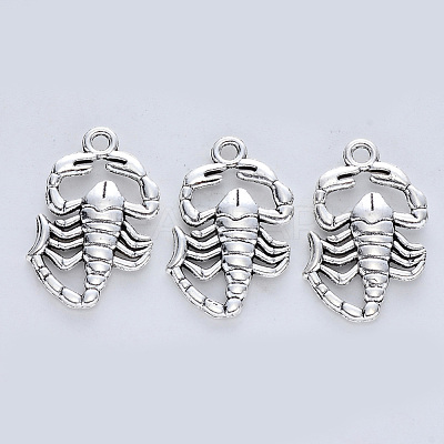 Tibetan Style Alloy Pendants X-TIBE-R316-058AS-RS-1