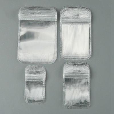 30Pcs Transparent Plastic Resealable Packaging Bags OPP-FS0001-06B-1