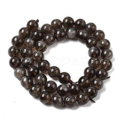 Natural Smoky Quartz Beads Strands X-G-B167-A09-4mm-1