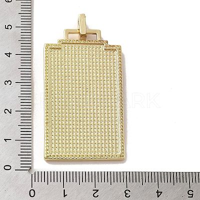 Brass Micro Pave Cubic Zirconia Pendant with Enamel KK-H458-02G-D02-1
