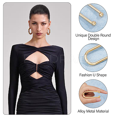10Pcs Alloy Bikini Clips FIND-FH0009-23LG-1