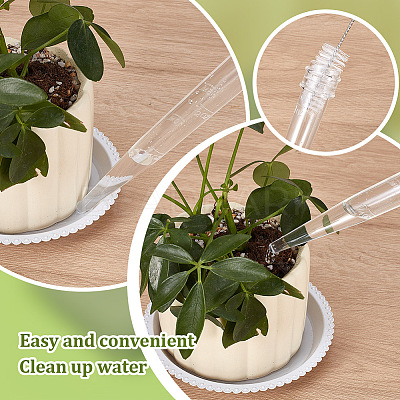 ABS Plastic Flower Pot Tray Water Extractor AJEW-OC0014-03-1