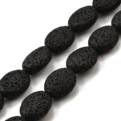 Dyed Natural Lava Rock Beads Strands G-A264-A02-01B-1