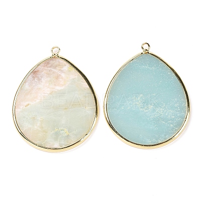 Natural Amazonite Pendants G-E526-01B-1