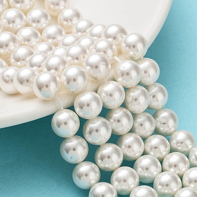 Shell Pearl Bead Strands X-BSHE-L026-03-8mm-1