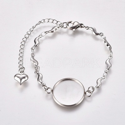 Tarnish Resistant 304 Stainless Steel Bracelet Making STAS-L248-005P-1