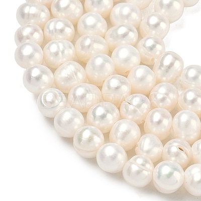 Natural Cultured Freshwater Pearl Beads Strands PEAR-L034-09A-1