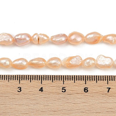 Natural Cultured Freshwater Pearl Beads Strands PEAR-P064-20H-02B-1