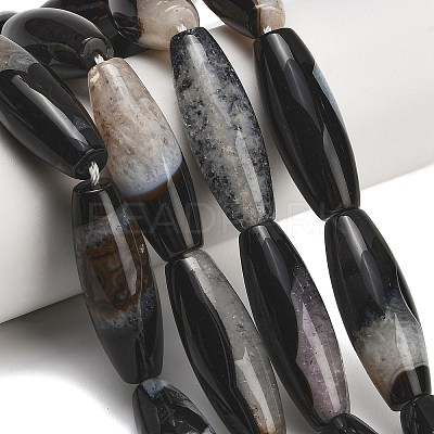 Natural Agate Beads Strands G-L654-G20-01B-1