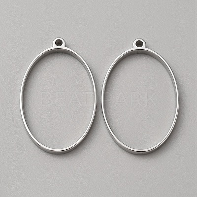 304 Stainless Steel Open Back Bezel Pendants FIND-WH0152-123C-1