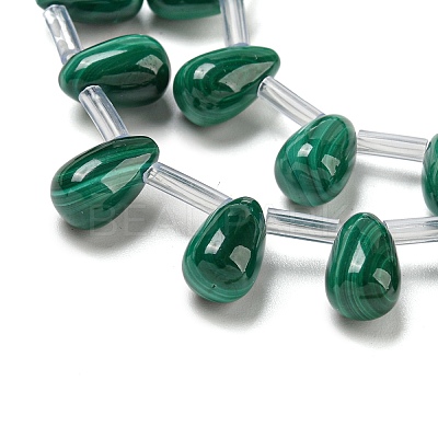 Natural Malachlite Beads Strands G-Q185-A01-01-1