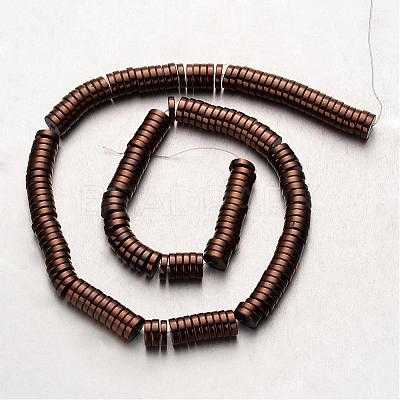 Electroplate Non-magnetic Synthetic Hematite Beads Strands G-F300-17C-08-1