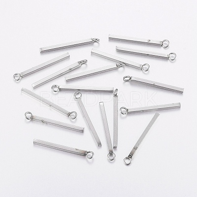 Tarnish Resistant 304 Stainless Steel Pendants STAS-P186-05P-33mm-1