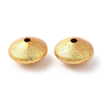Brass Textured Beads KK-L155-10C-G-1