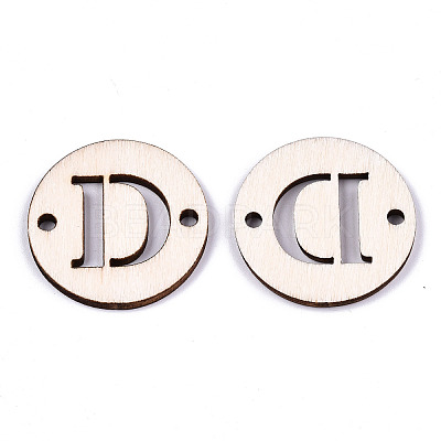 Unfinished Natural Poplar Wood Links Connectors WOOD-S045-140B-01D-1