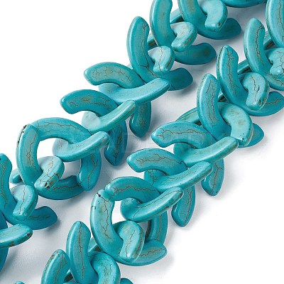 Synthetic Turquoise Beads Strands G-P505-03-1