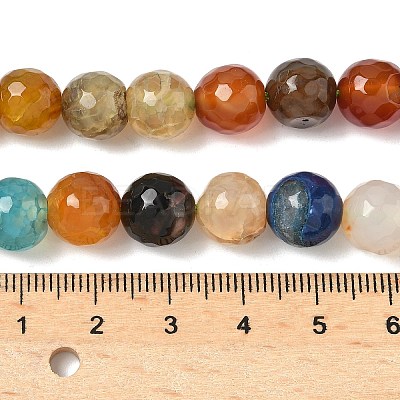 Natural Agate Beads Strands G-M437-C01-01T-1