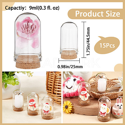 Glass Dome Cloche Cover AJEW-CP0005-62B-1