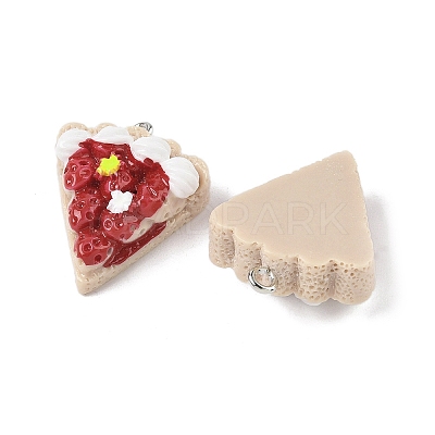 Opaque Resin Pendants FIND-Z092-01P-01-1