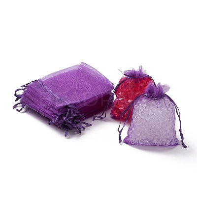 Organza Gift Bags with Drawstring OP-R016-9x12cm-20-1