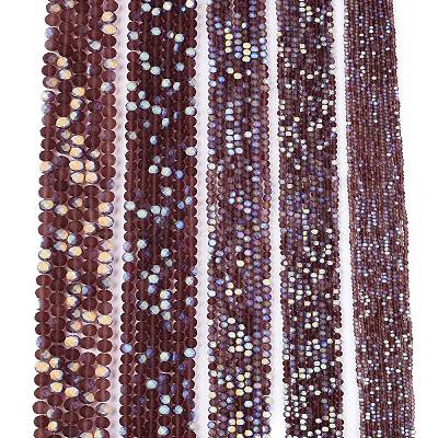 Transparent Glass Beads Strands LS-EGLA-A044-T8mm-MB13-1