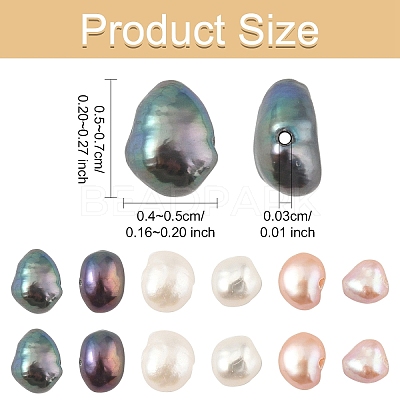 10Pcs Natural Cultured Freshwater Pearl Beads PEAR-YW0001-07C-1