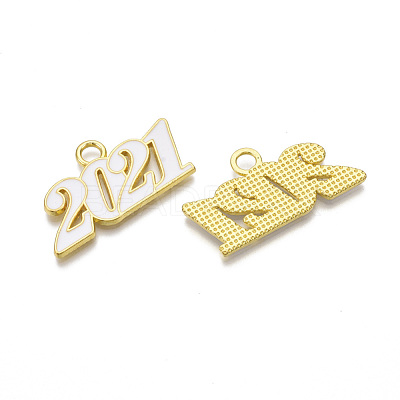 Alloy Enamel Pendants PALLOY-T078-03E-1