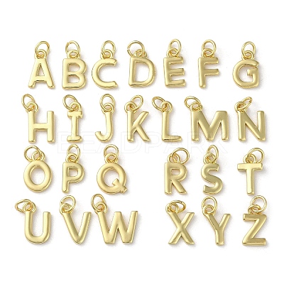 26Pcs Rack Plating Brass Charms KK-P245-06G-1