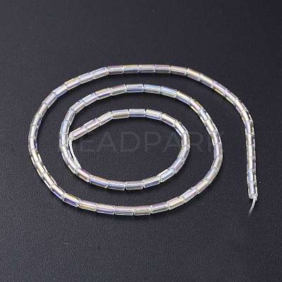 Electroplate Glass Beads Strands EGLA-K014-B-AB01-1