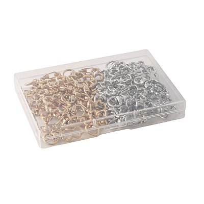40Pcs 2 Colors Alloy Swivel Snap Hook Clasps FIND-FS0004-73D-1